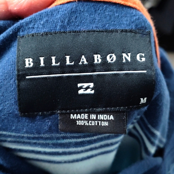 Vibrant Billabong Hooded Long Sleeve Shirt - Picture 3 of 4